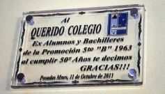 Foto de la galería: Ex alumnos del 5º año "B" de la promoción 1963 de la escuela Nacional celebraron los 50 años del acto de colación