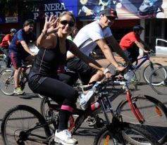 Foto de la galería: La bicicleteada del Roque reunió a 4 mil solidarios