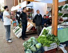 Foto de la galería: Productores del Mercado Concentrador expusieron frente a la Legislatura