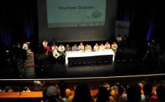 Foto de la galería: Presentan en el teatro lírico detalles de las obras sanitarias que están en ejecución en Misiones