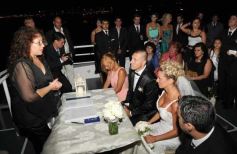 Foto de la galería: Nito Pitana y Romina Ortega dieron el "sí" en el catamarán