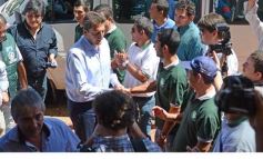 Foto de la galería: Sergio Massa desembarcó con su campaña presidencial en Posadas