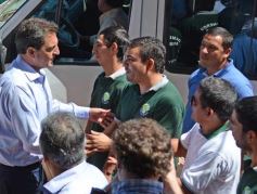 Foto de la galería: Sergio Massa desembarcó con su campaña presidencial en Posadas