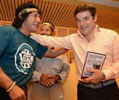 Foto de la galería: Rovira y Thomas firmaron un convenio para la construcción del Museo del Territorio Guaraní