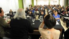 Foto de la galería: Ricardo Rouvier disertó en la sede local de la UCP