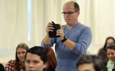 Foto de la galería: Ricardo Rouvier disertó en la sede local de la UCP