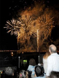 Foto de la galería: Inolvidable show de fuegos artificiales y recital de Miranda en la costanera