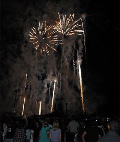 Foto de la galería: Inolvidable show de fuegos artificiales y recital de Miranda en la costanera