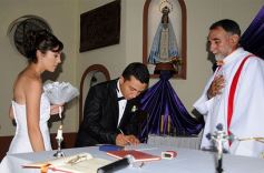 Foto de la galería: Marina y Lucas llegaron al altar: que vivan los novios!!!