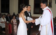 Foto de la galería: Marina y Lucas llegaron al altar: que vivan los novios!!!