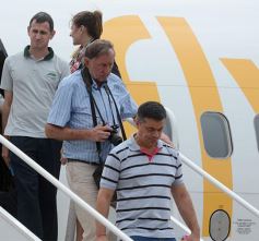 Foto de la galería: Flybondi aterrizó por primera vez en Posadas