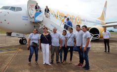 Foto de la galería: Flybondi aterrizó por primera vez en Posadas