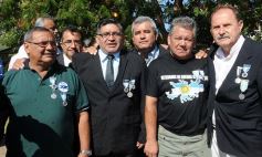 Sixto Fotografías. Sociedad. Acto aniversario - Homenaje a los veteranos de Malvinas en la costanera posadeña