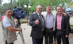 Foto de la galería: Funcionarios misioneros y brasileños se reunieron para hablar del puente entre San Javier y Porto Xavier