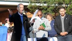 Foto de la galería: Autoridades de la EBY participaron de la celebración del 25 de Mayo con vecinos del barrio Fátima