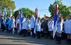 Foto de la galería: Autoridades de la EBY participaron de la celebración del 25 de Mayo con vecinos del barrio Fátima