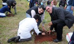 Foto de la galería: Aniversario de Emsa: jubilados de la empresa y estudiantes plantaron árboles en el Jardín Botánico