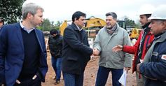 Foto de la galería: Rogelio Frigerio y el gobernador Passalacqua recorrieron las obras del arroyo La Chancha