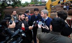 Foto de la galería: Rogelio Frigerio y el gobernador Passalacqua recorrieron las obras del arroyo La Chancha