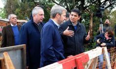 Foto de la galería: Rogelio Frigerio y el gobernador Passalacqua recorrieron las obras del arroyo La Chancha