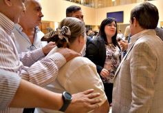 Foto de la galería: Rovira recibió a referentes de la Fundación Lasalle