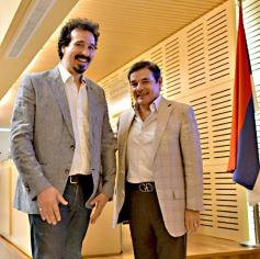 Foto de la galería: Rovira recibió a referentes de la Fundación Lasalle