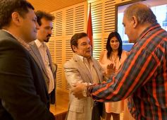 Foto de la galería: Rovira recibió a referentes de la Fundación Lasalle