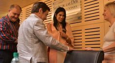 Foto de la galería: Rovira recibió a referentes de la Fundación Lasalle