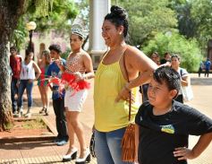 Foto de la galería: Calentando motores: lanzaron los Carnavales Misioneros en la plaza 9 de Julio