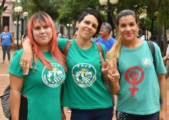 Foto de la galería: El Frente Popular Agrario y Social presentó a sus referentes en la plaza 9 de Julio