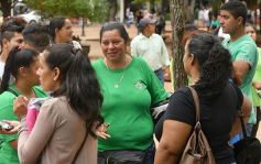 Foto de la galería: El Frente Popular Agrario y Social presentó a sus referentes en la plaza 9 de Julio