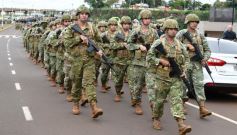 Foto de la galería: El Ejército celebró su aniversario en la cascada de la costanera
