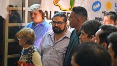 Foto de la galería: Alberto Fernández compartió sus propuestas con sus partidarios en un colmado edificio del PJ misionero