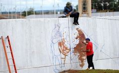 Foto de la galería: Ya está en marcha en Posadas el Mural más grande del mundo