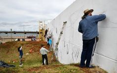 Foto de la galería: Ya está en marcha en Posadas el Mural más grande del mundo