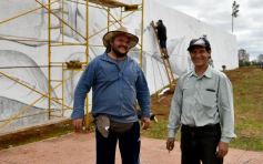 Foto de la galería: Ya está en marcha en Posadas el Mural más grande del mundo