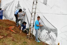 Foto de la galería: Ya está en marcha en Posadas el Mural más grande del mundo