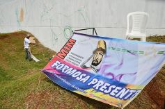 Foto de la galería: Ya está en marcha en Posadas el Mural más grande del mundo