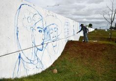 Foto de la galería: Ya está en marcha en Posadas el Mural más grande del mundo
