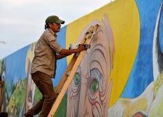 Foto de la galería: Un festival de lujo para inaugurar el mural más grande del mundo en Posadas