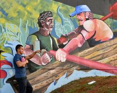 Foto de la galería: Un festival de lujo para inaugurar el mural más grande del mundo en Posadas