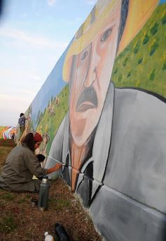 Foto de la galería: Un festival de lujo para inaugurar el mural más grande del mundo en Posadas