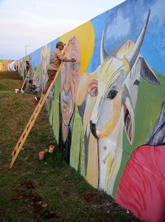 Foto de la galería: Un festival de lujo para inaugurar el mural más grande del mundo en Posadas