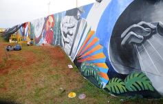 Foto de la galería: Un festival de lujo para inaugurar el mural más grande del mundo en Posadas