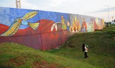 Foto de la galería: Un festival de lujo para inaugurar el mural más grande del mundo en Posadas