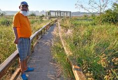 Foto de la galería: Incendio de malezas inundó de humo a la ciudad de Posadas