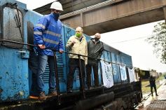 Foto de la galería: Con la llegada de la primera formación se reactivó el servicio de trenes de carga en Misiones