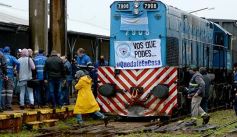 Foto de la galería: Con la llegada de la primera formación se reactivó el servicio de trenes de carga en Misiones
