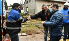 Foto de la galería: Con la llegada de la primera formación se reactivó el servicio de trenes de carga en Misiones