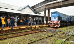 Foto de la galería: Con la llegada de la primera formación se reactivó el servicio de trenes de carga en Misiones